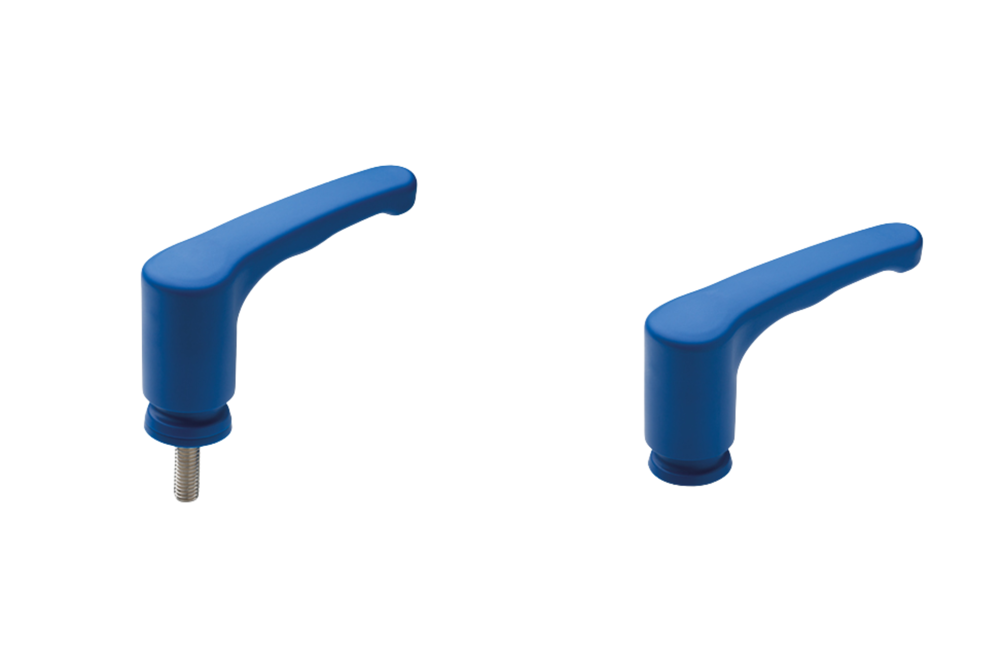 Waterdichte verstelbare handgreep in een blauwe kleur