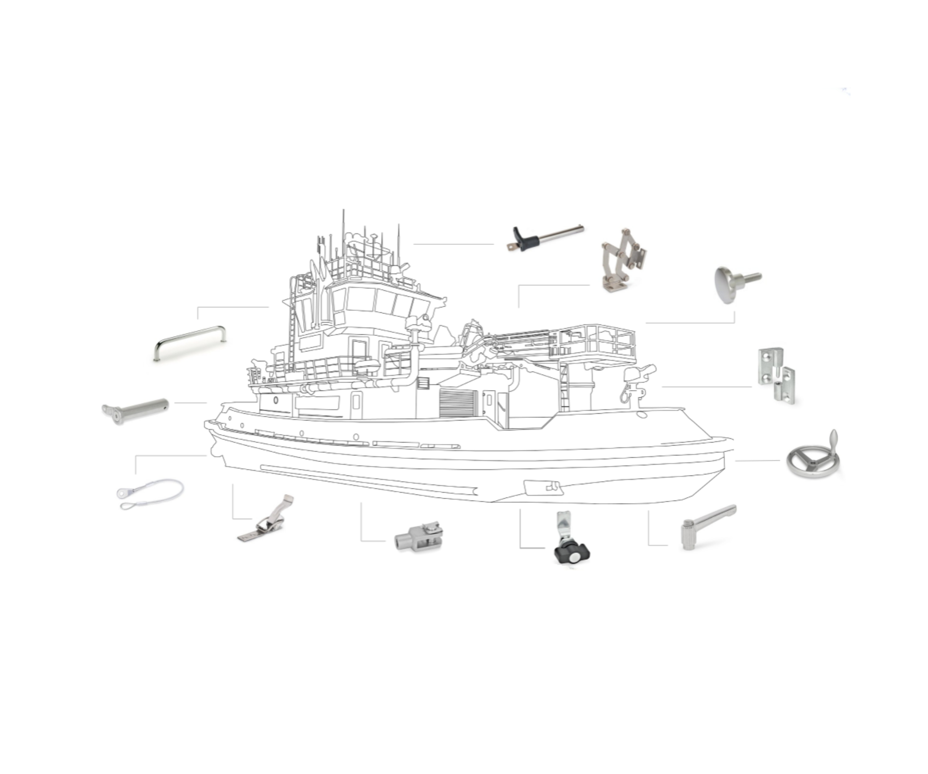 RVS 316 maritieme producten